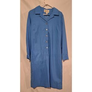 1960's Deadstock Vintage Tumbleweeds‎ Blue Polyester Shift Dress Size 20 NEW